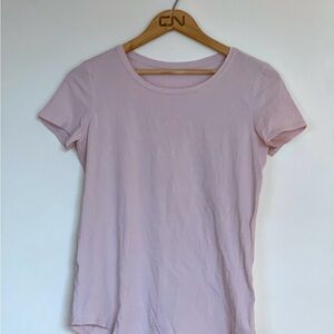 Lululemon Athletica Pink Fitted Short Sleeve Tee